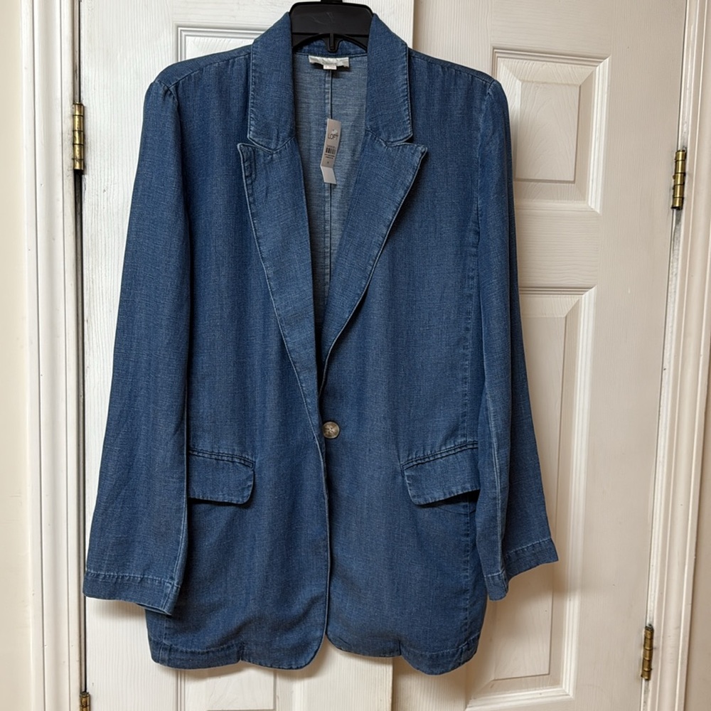 Loft - Soft Chambray Blazer - NWT